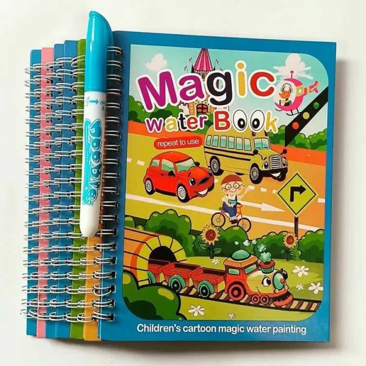 Magic Reusable Water Drawing Book for Kids