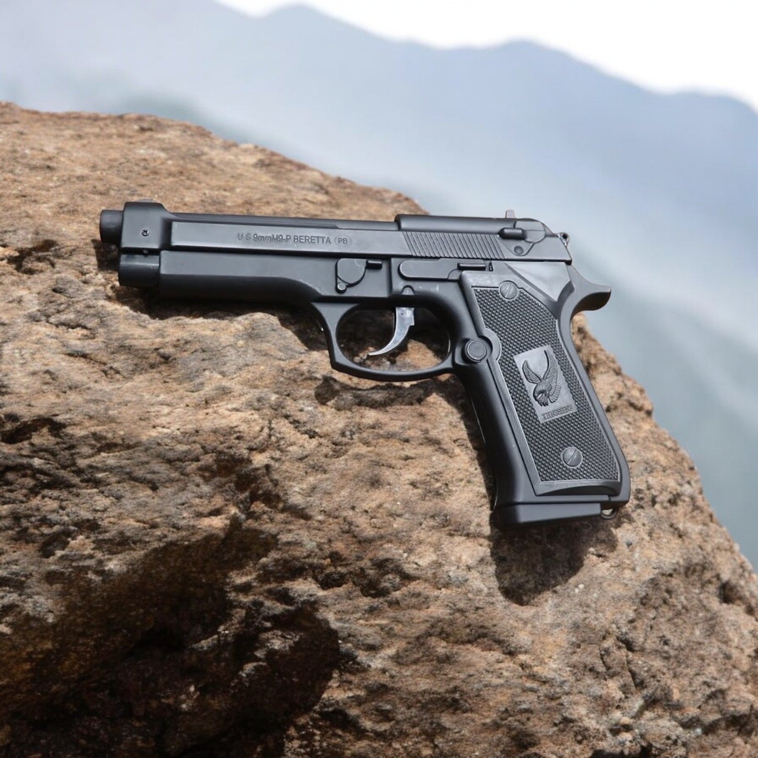 Premium Full Black Beretta Toy Gun for Kids With Premium Box & Pallets