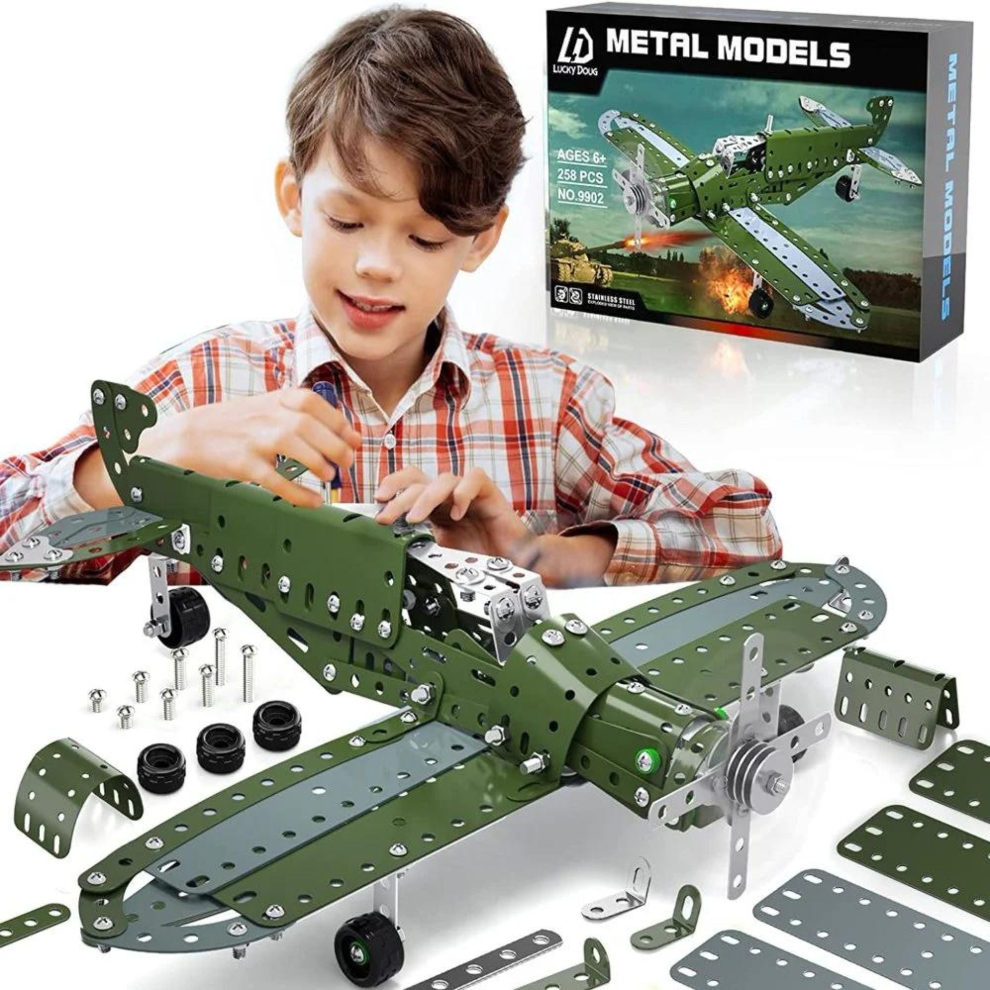 Assembled Model Plane Kit Building Toy