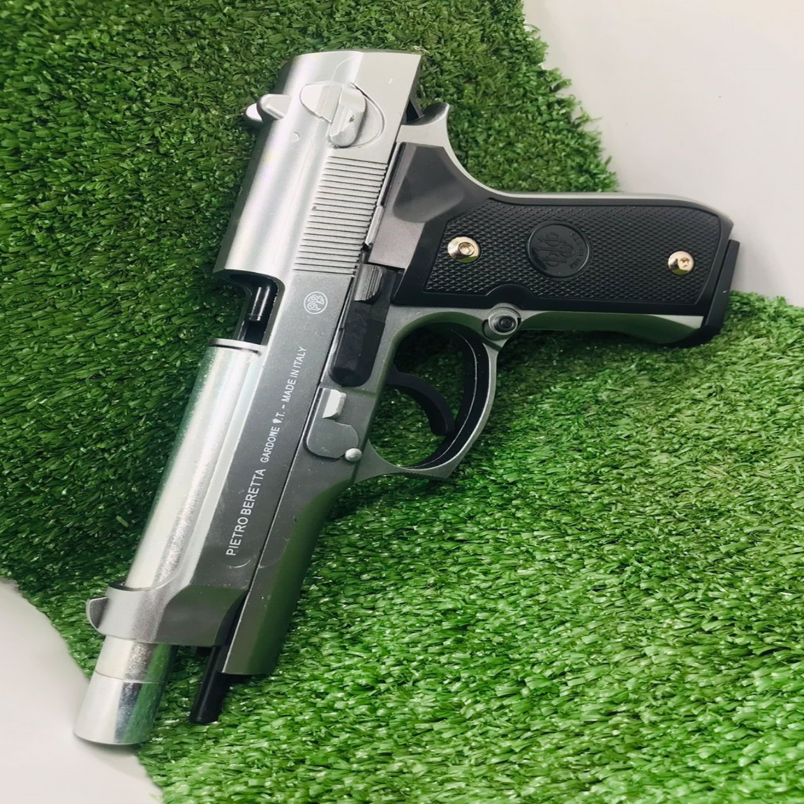Beretta Silver Toy Gun for Kids
