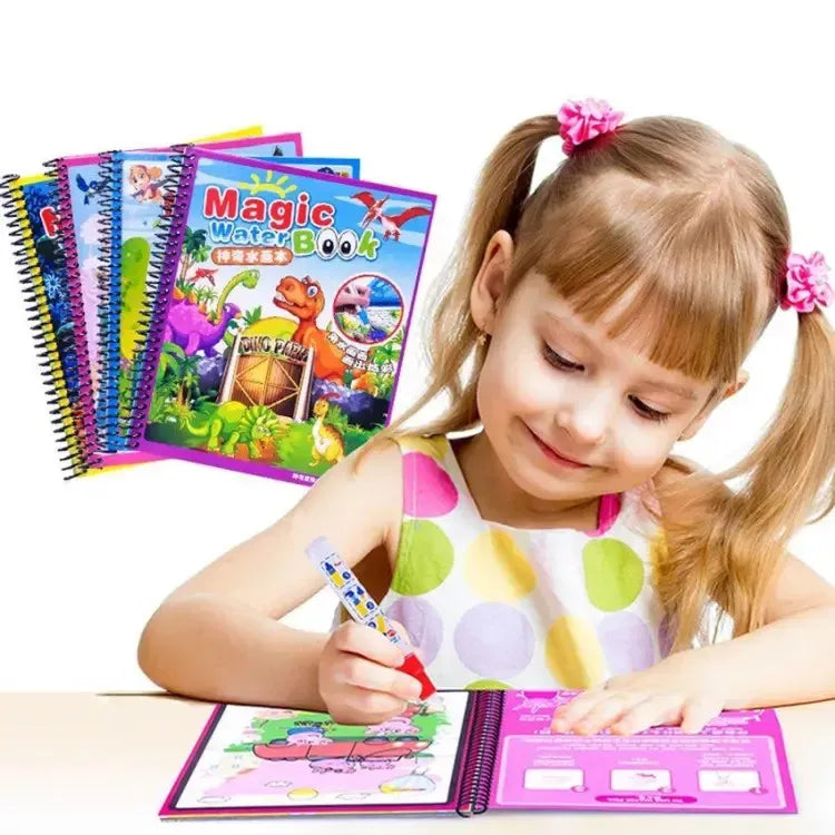 Magic Reusable Water Drawing Book for Kids