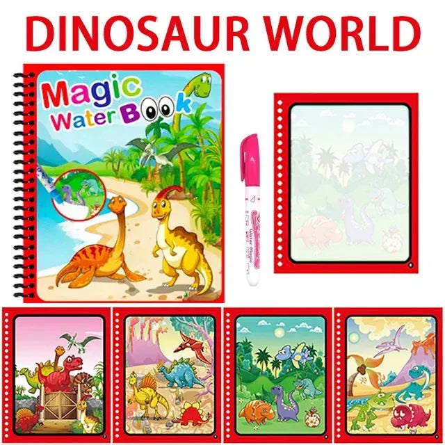 Magic Reusable Water Drawing Book for Kids