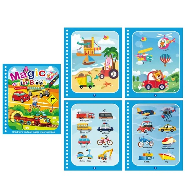 Magic Reusable Water Drawing Book for Kids