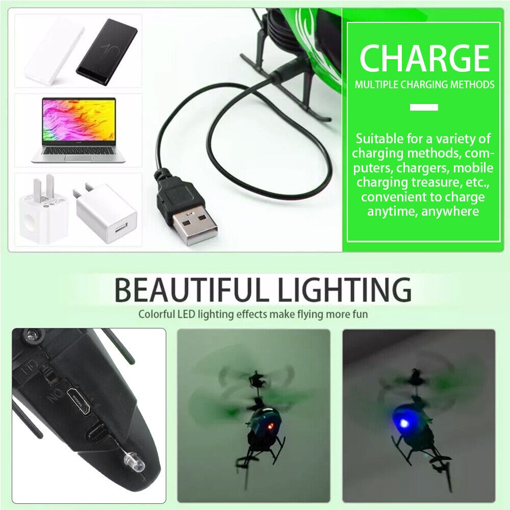 Remote Control Helicopter with LED Lights