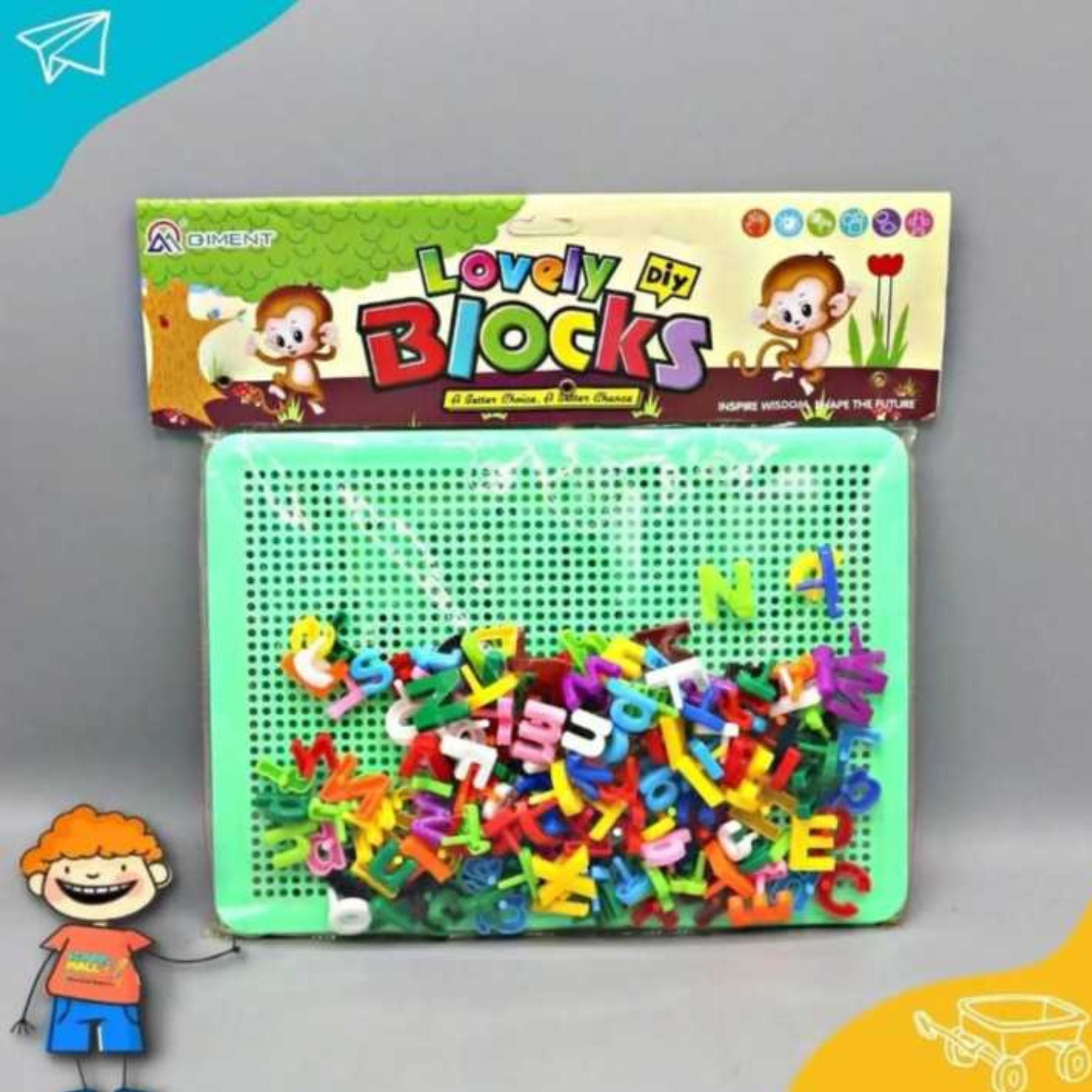 Alphabet ABC Words Pin - Peg Board Puzzle