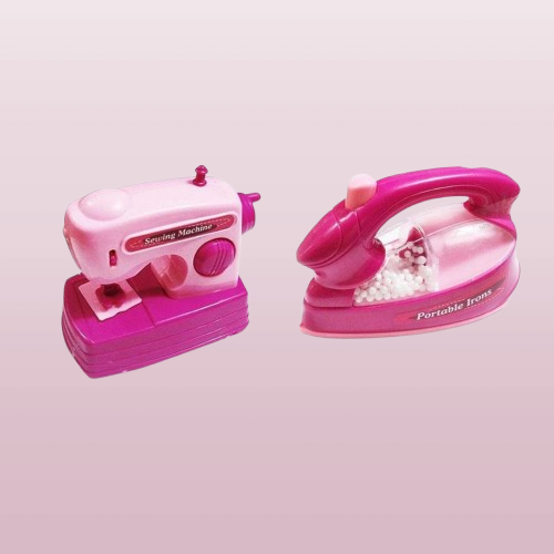 Mini Sewing Machine & Mini Portable Iron Toy