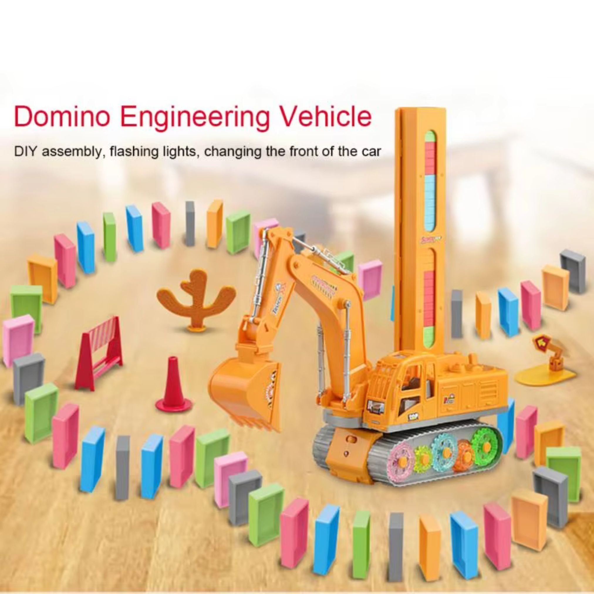 Domino Engineering Crane Toys