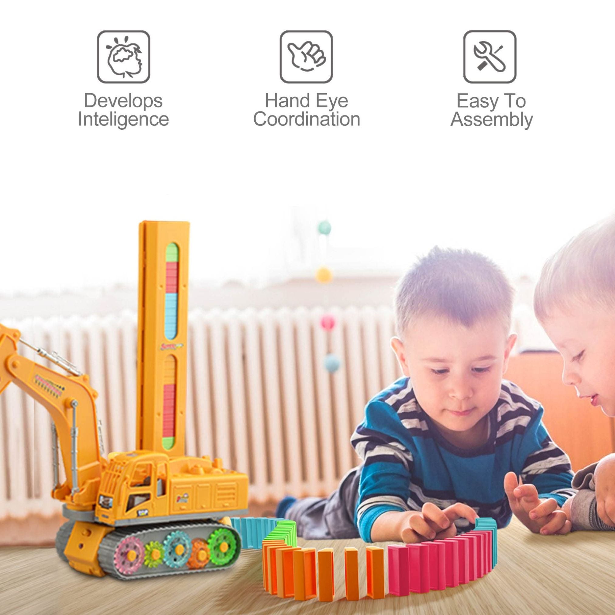 Domino Engineering Crane Toys