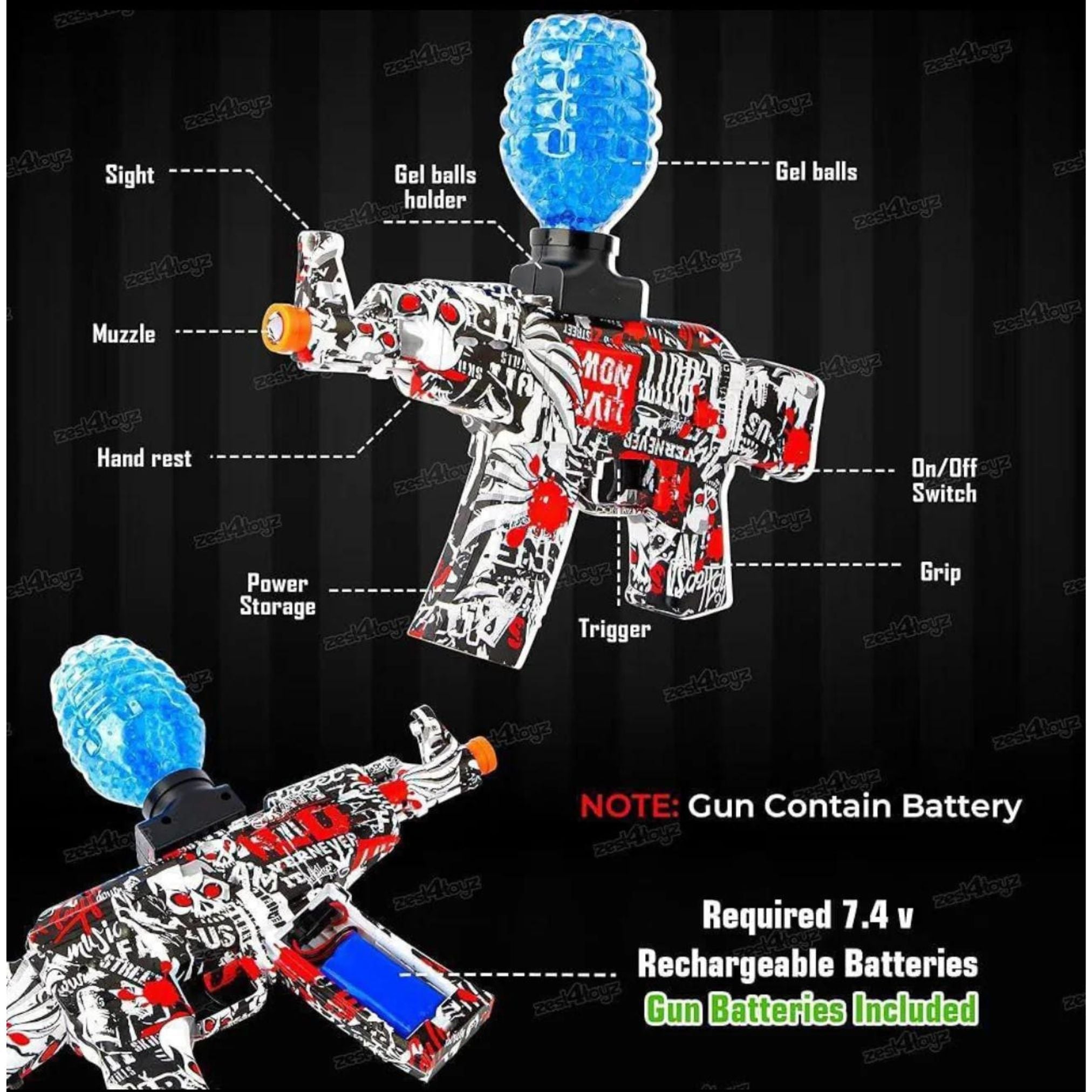 Automatic Gel Blaster M416 Automatic No Relaoding