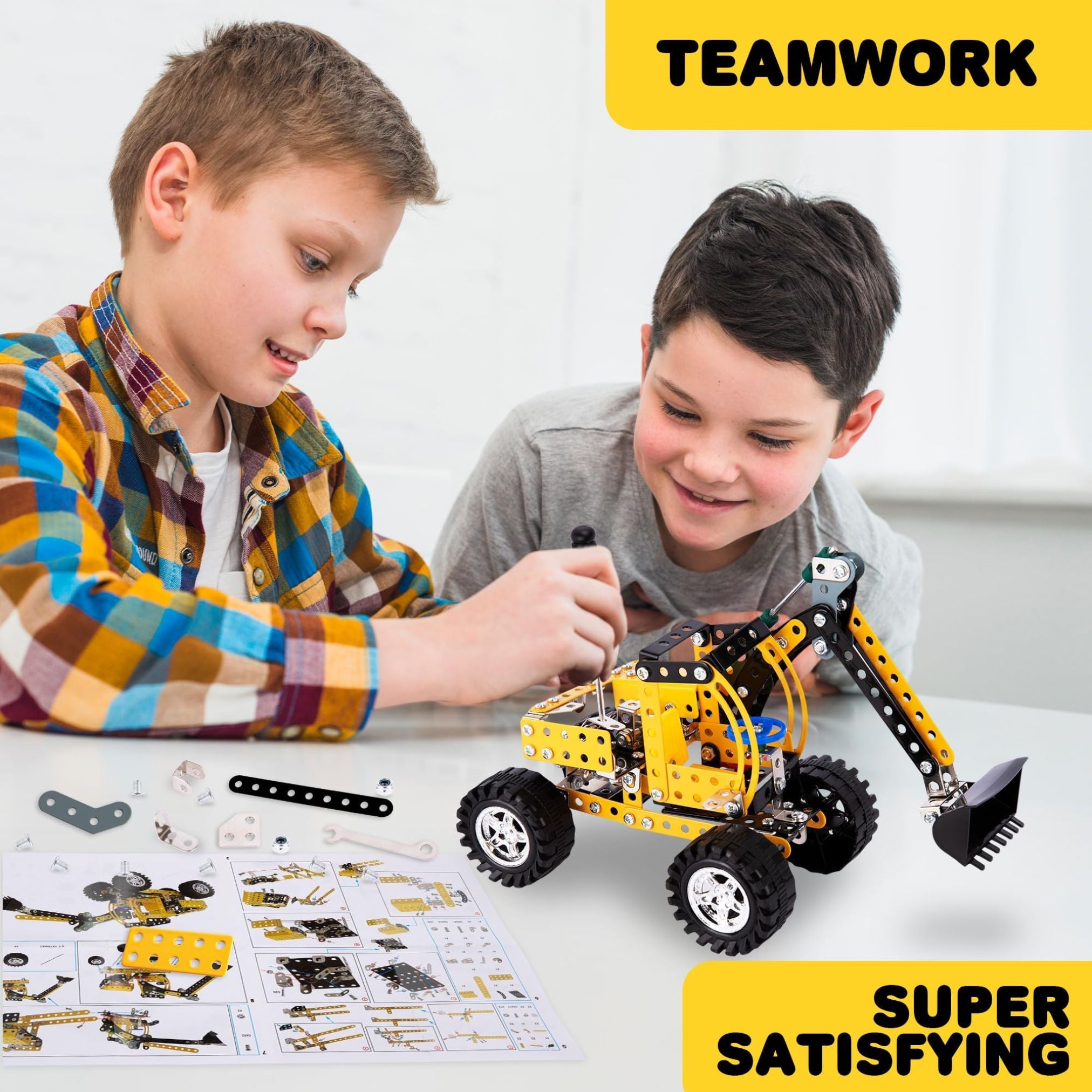 Metal Construction Set Excavator